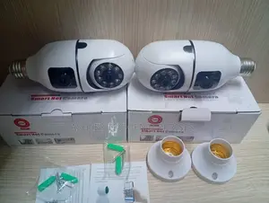 Ultra Hd Dual Lens Wifi Bulb Camera With Mobile Monitoring