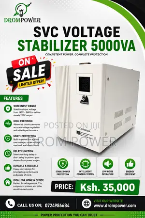 SVC 5000va Voltage Stabilizer