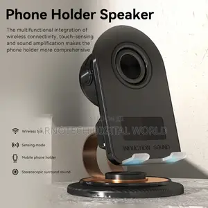 Induction Sound Speaker Phone Stand With Wireless Charger