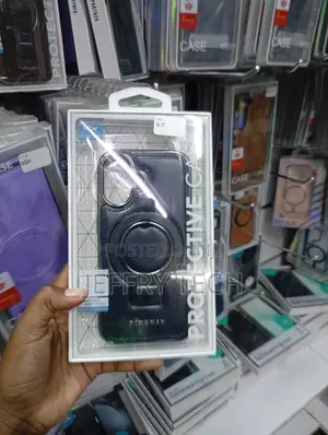 iPhone 17 Invisible Metal Ring Stand Cover