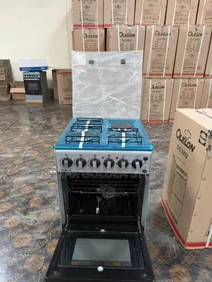 New Model Silver Olelon Free Standing 3 Gas Burner +1 Electric Cooker