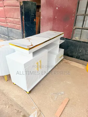 Sydney White Tv Stand With Led Lights