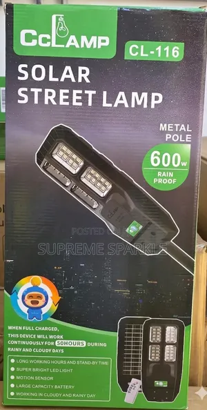 Cclamp Cl-116 600w Solar Street Lamp.