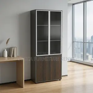 2-Door Brow Wood Filling Cabinet