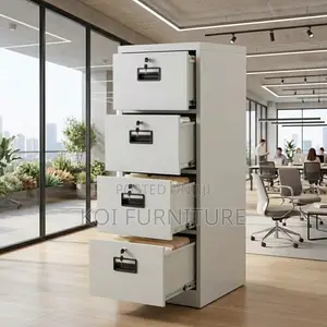 Office Cabinet; Four Drawers Executive Lockable Filing Cabinet