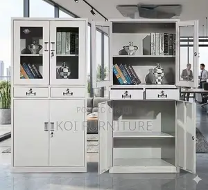 Office Cabinet; Steel Heavy Office Cabinet With Movable Height Shelves