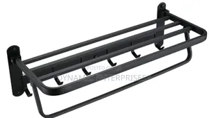 Huma Towel Rail Black
