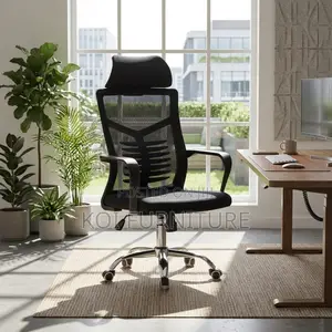 Office Chairs; HGH Back Orthopedic Office Chair With Headrest