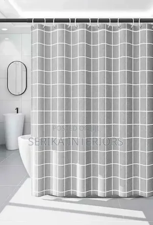 Grey Textured Shower Curtains Shower Curtains Environmental Friendly