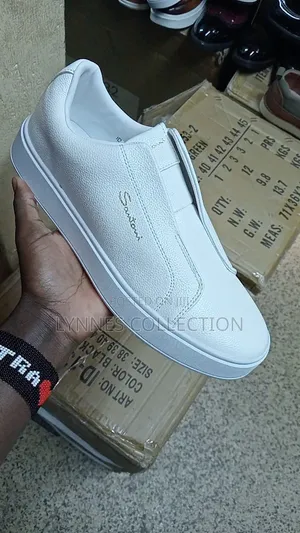 Santoni White Casuals