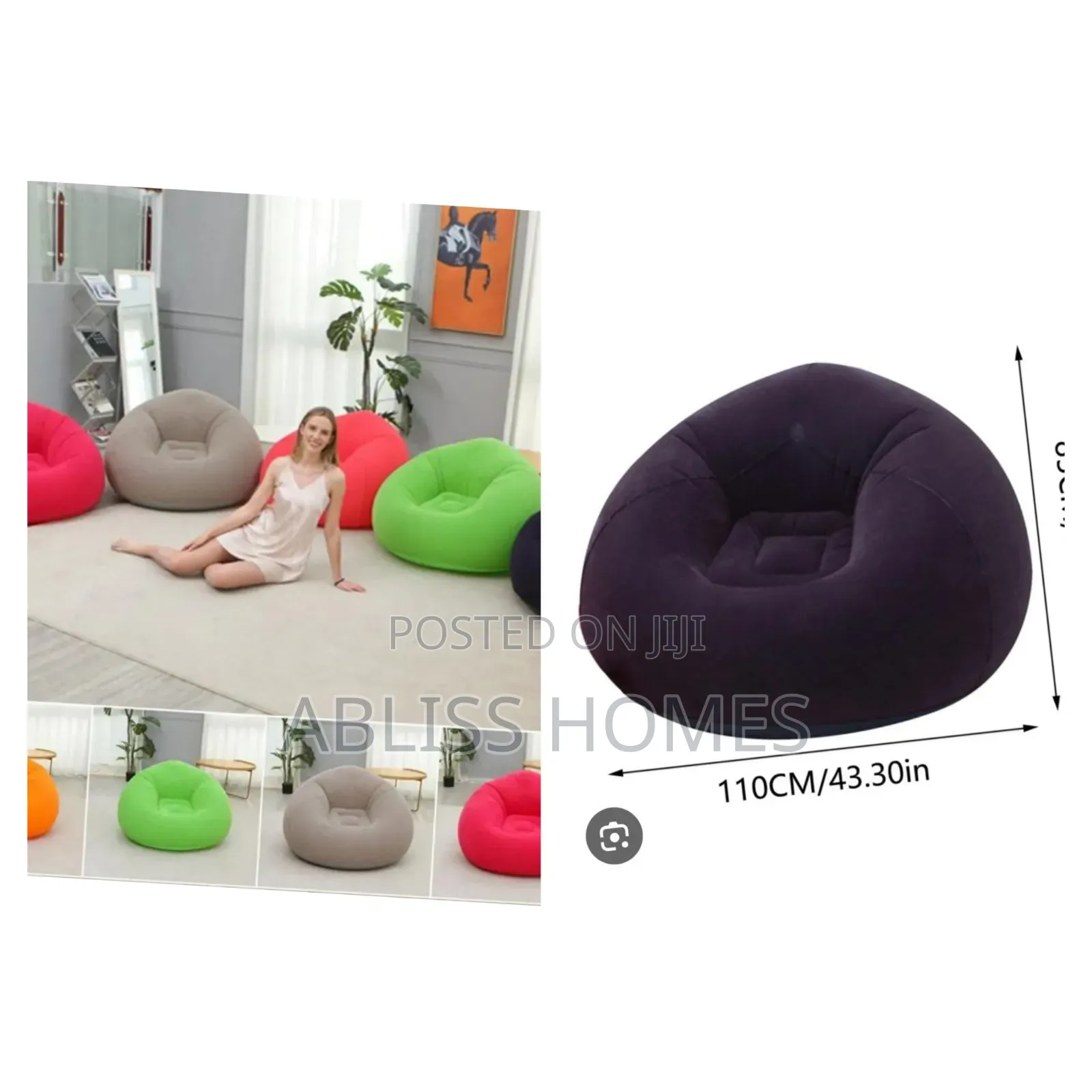 (Bean Sofa) Inflatable Lazy Sofa