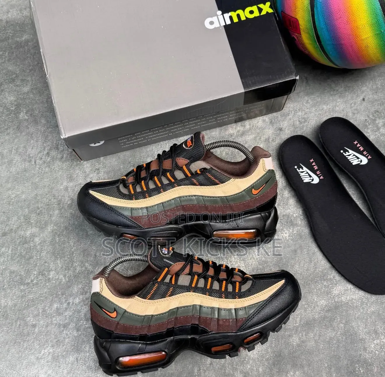Nike Airmax 95 Og”. Dark Army “
Quality Leather