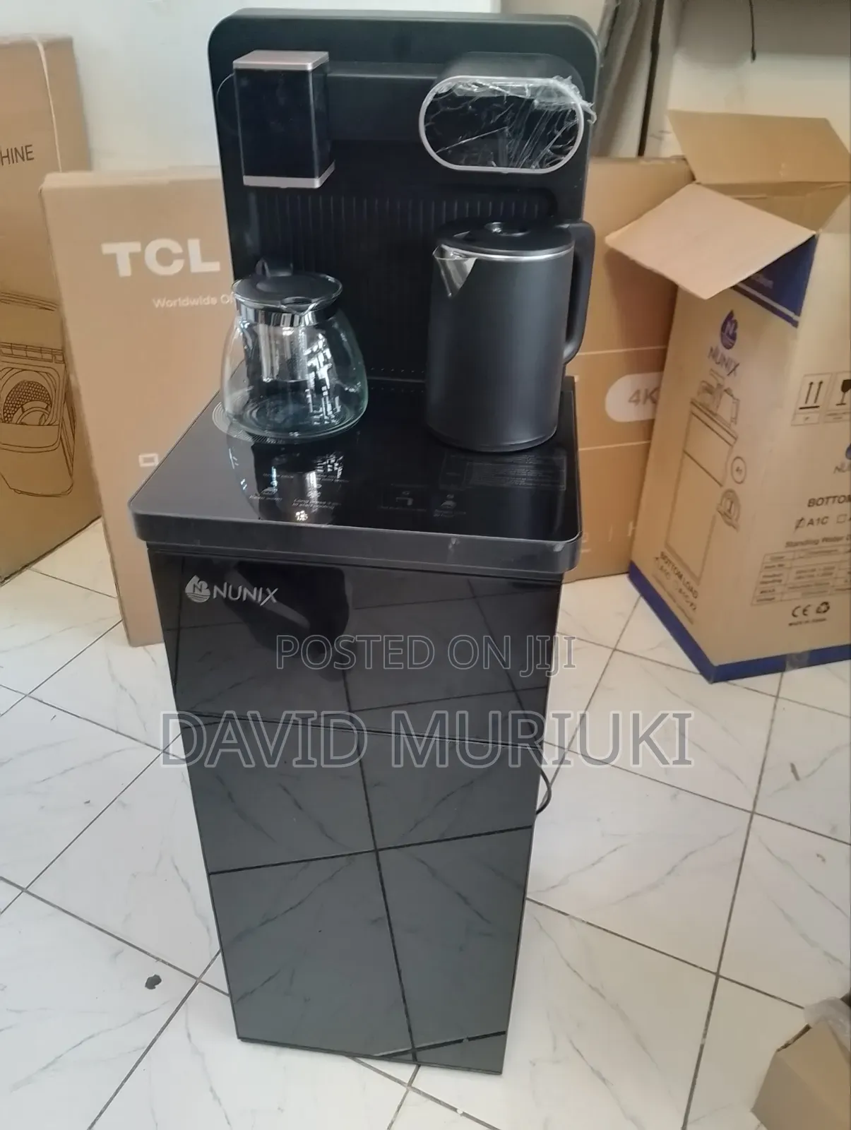 Nunix A1c With a Coffee Maker.