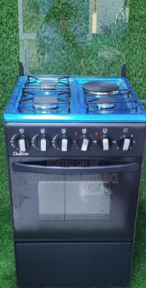 New Model Silver Olelon Free Standing 3 Gas Burner +1 Electric Cooker