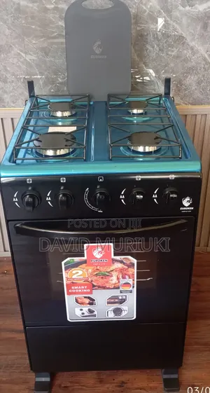 60*65 Eurochef Free Standing 3 +1 Electric Cooker With Electric Oven