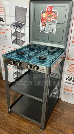 Eurochef Full Gas Standing Cooker With Shelves