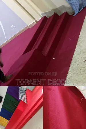 Maroon and Red Delta 4mm Thick Wall to Wall Carpets