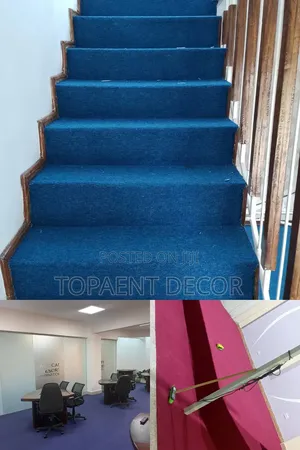Nevy Blue, Light Blue and Red Wall to Wall Carpets