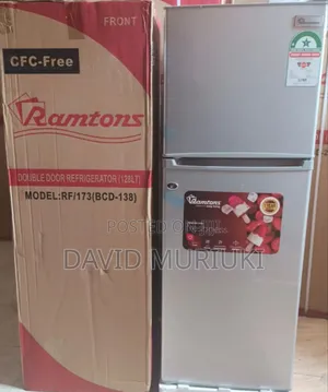 Ramtons , 2 Door Direct Cool Fridge, 128 Litres - Silver