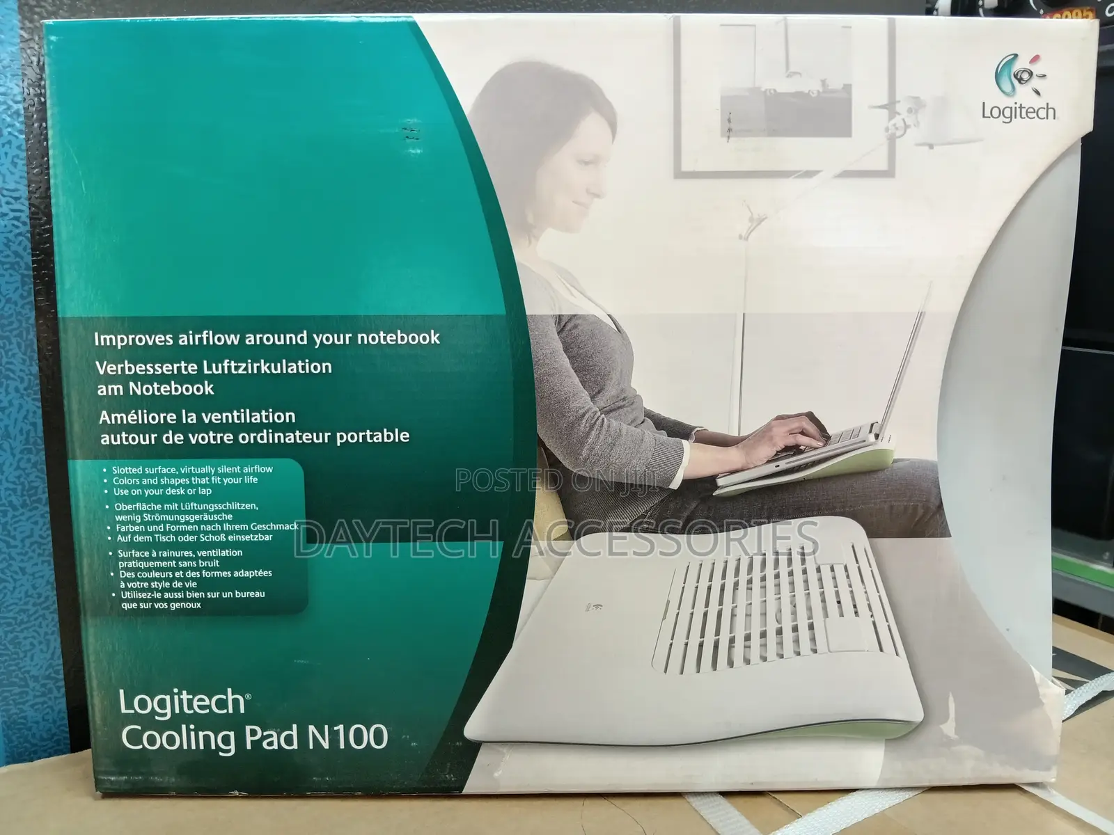 Logitech Notebook Cooling Pad Green Accent (N100)