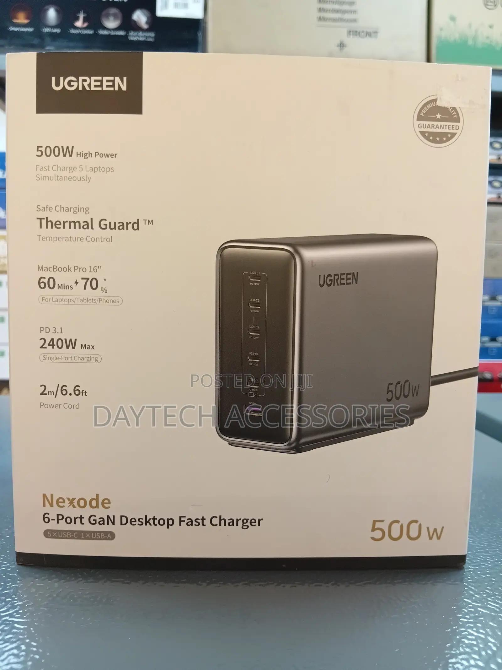 This Is a Ugreen Nexode 500w Gan Desktop Fast Charger.