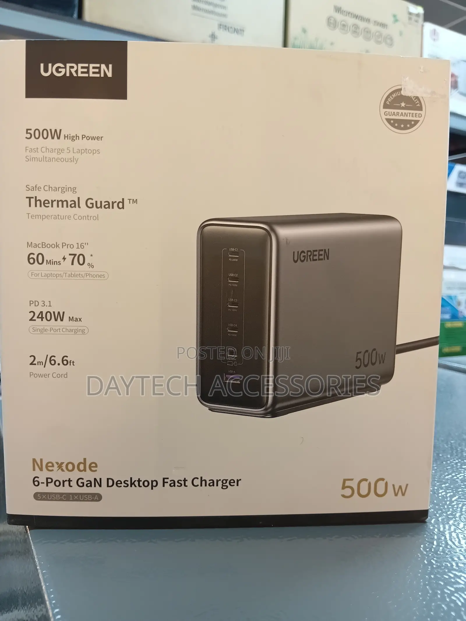 This Is a Ugreen Nexode 500w Gan Desktop Fast Charger.