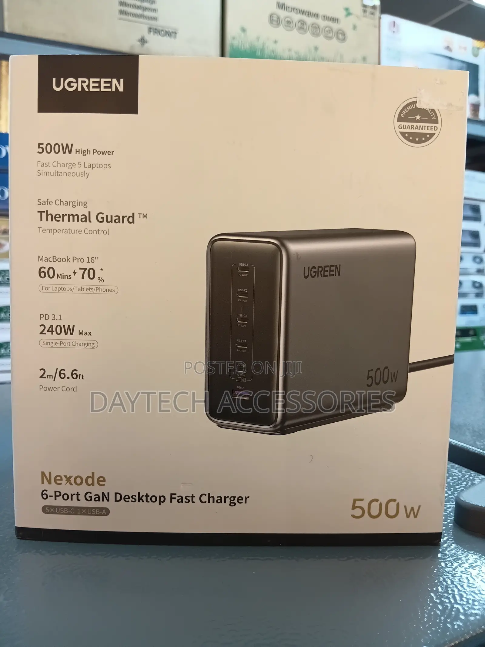 This Is a Ugreen Nexode 500w Gan Desktop Fast Charger.