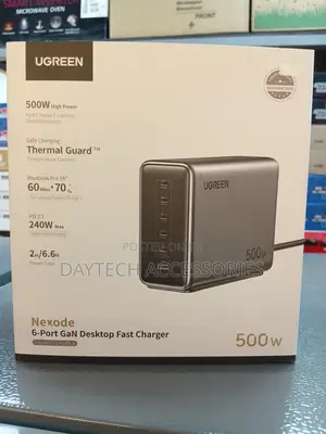 Ugreen Nexode 500w Desktop Fast Charger Ultimate 6-Port Power Station.