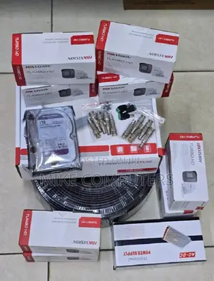 Complete Set 2mp Hikvision 4 Channel Camera With Ir Distance of 20m