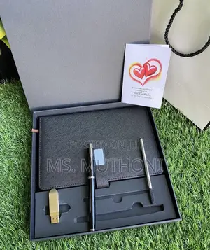 Personalized Leather Journal Gift Set*