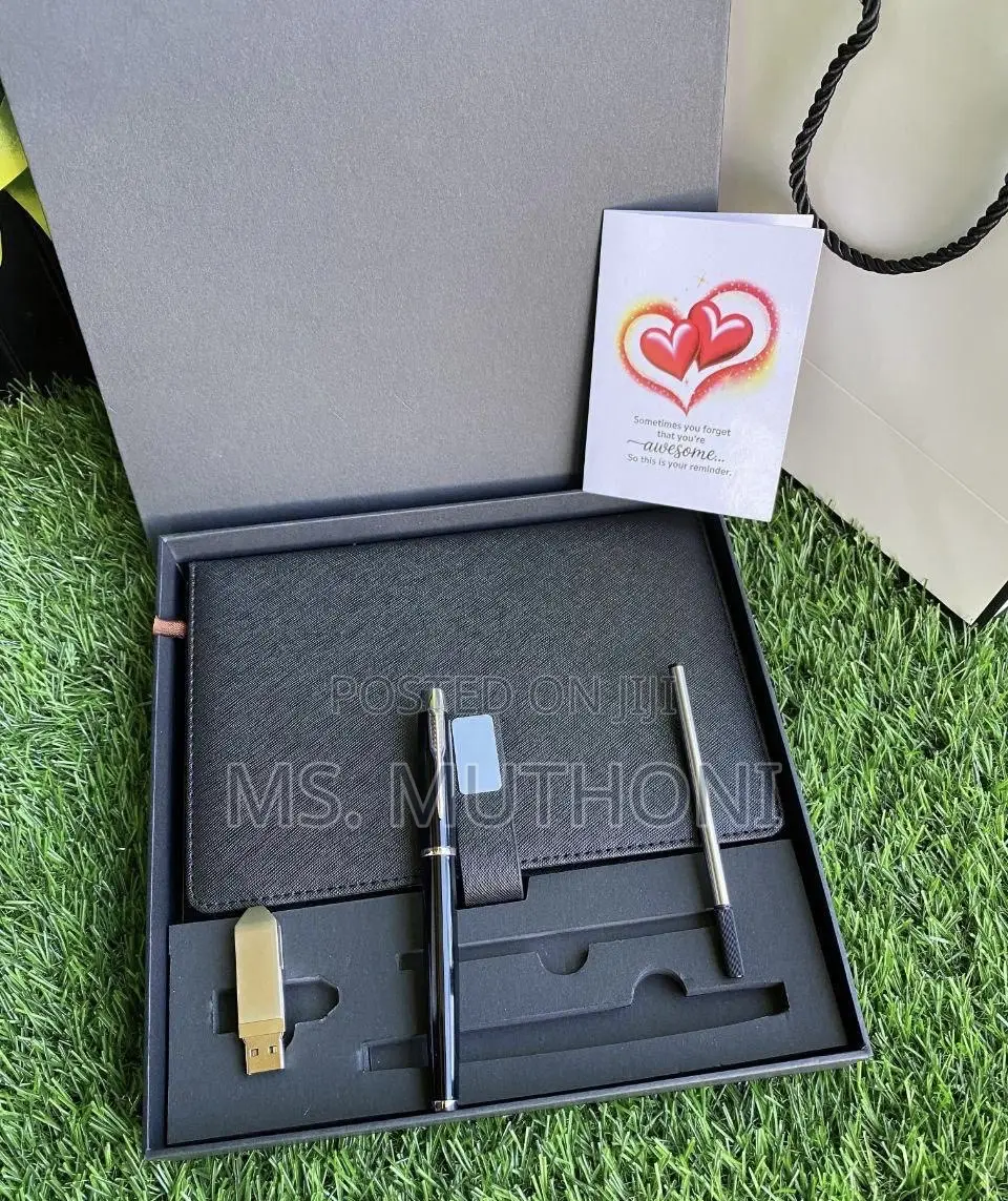 Personalized Leather Journal Gift Set*
