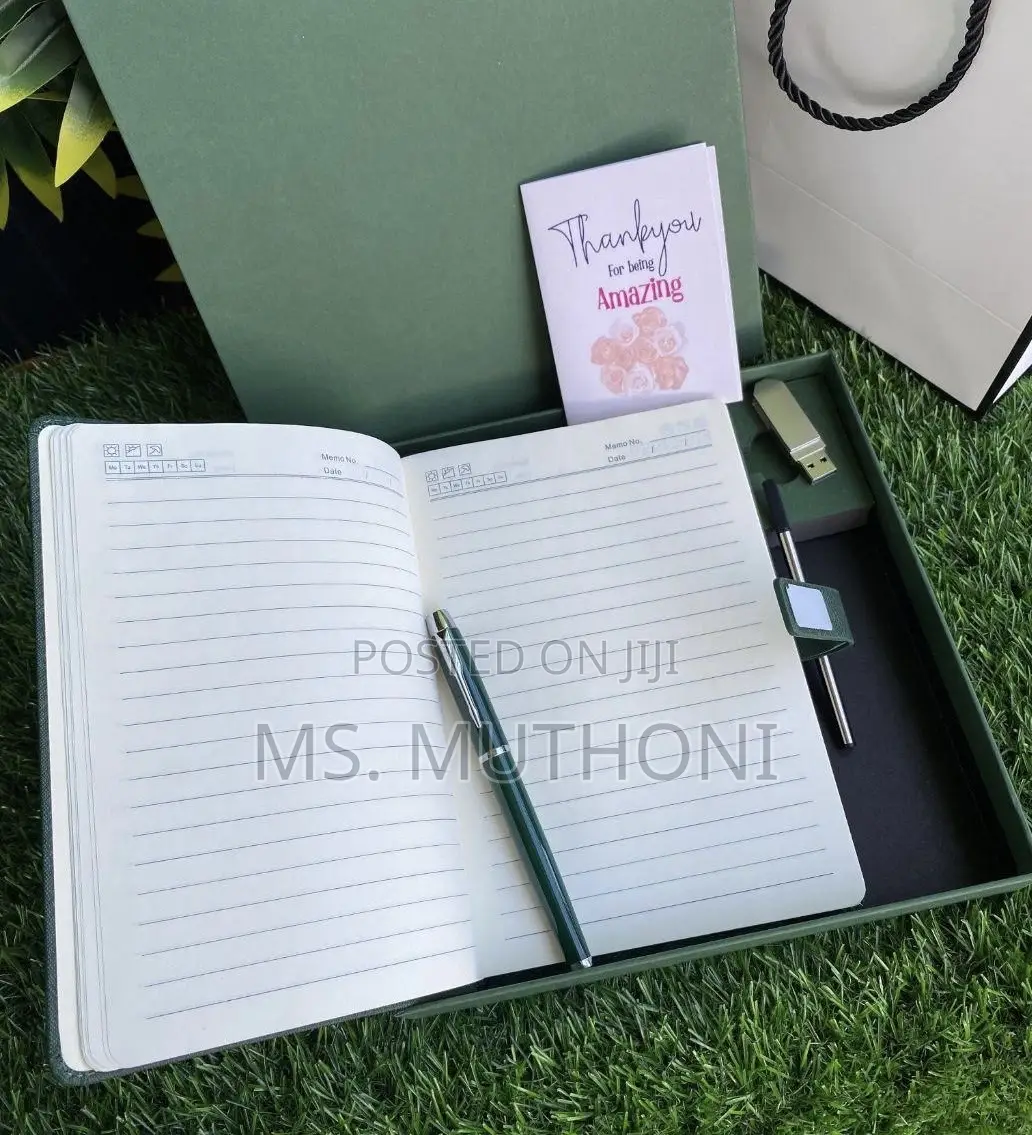 Personalized Leather Journal Gift Set*