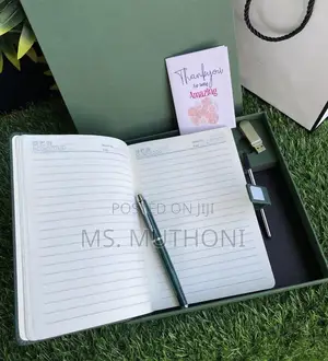 Personalized Leather Journal Gift Set*