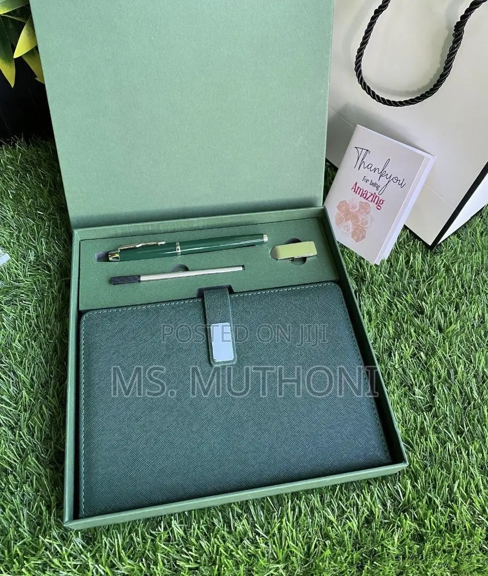 Personalized Leather Journal Gift Set*