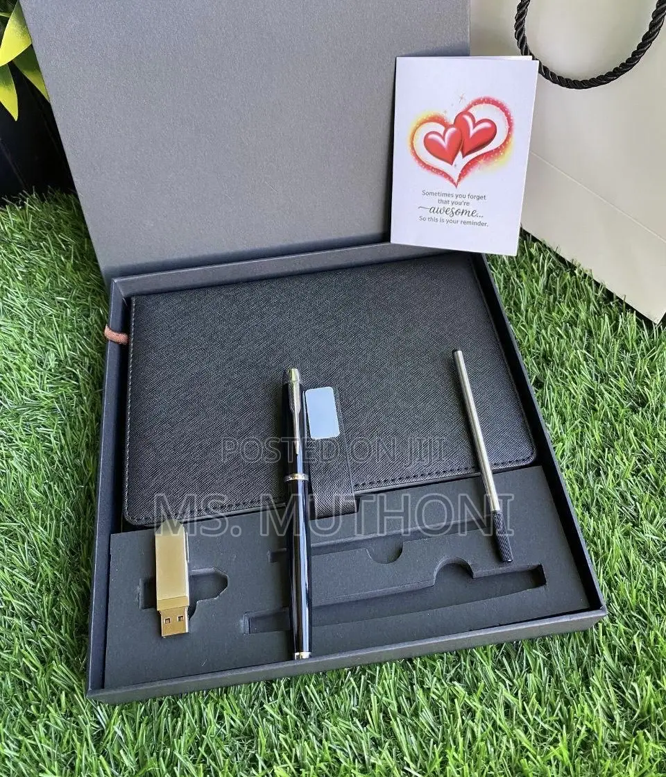 Personalized Leather Journal Gift Set*