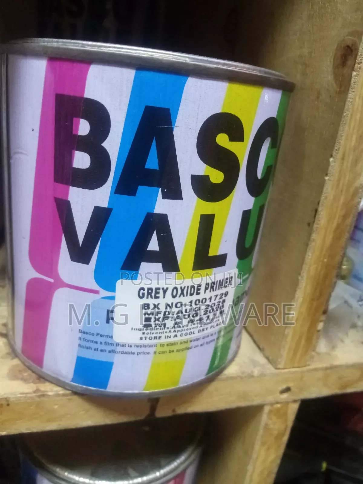 Grey Oxide Primer Basco 1litre