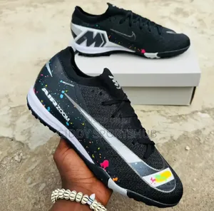 Nike Airzoom Mercurial Footballboots Black With Colorful Paintsplatter
