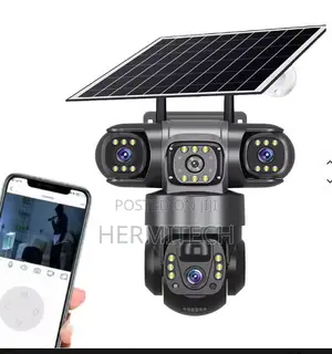 Solar-Powered Outdoor Security Camera System