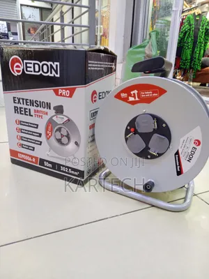 Edon Professional Extension Reel 50m 3-Core 2.5mm2 Power Cable 3 Port