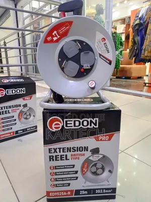 Edon Pro 25m Extension Reel British Type With Overheat Protection