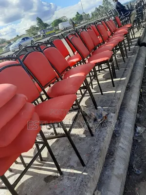 Red Color High Stool Chairs