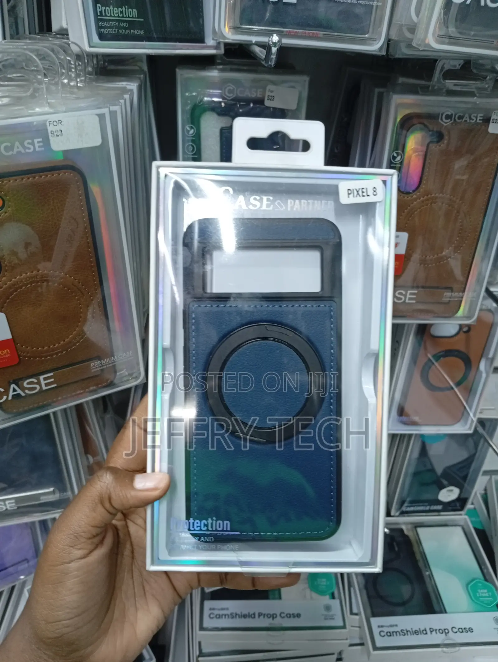 Google Pixel 8 Case With a Built-in Magnetic Ring Holder
