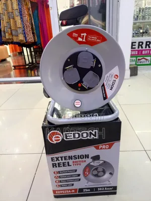 Edon Pro 25m 2.5mm Extension Reel British Type 3 Ports