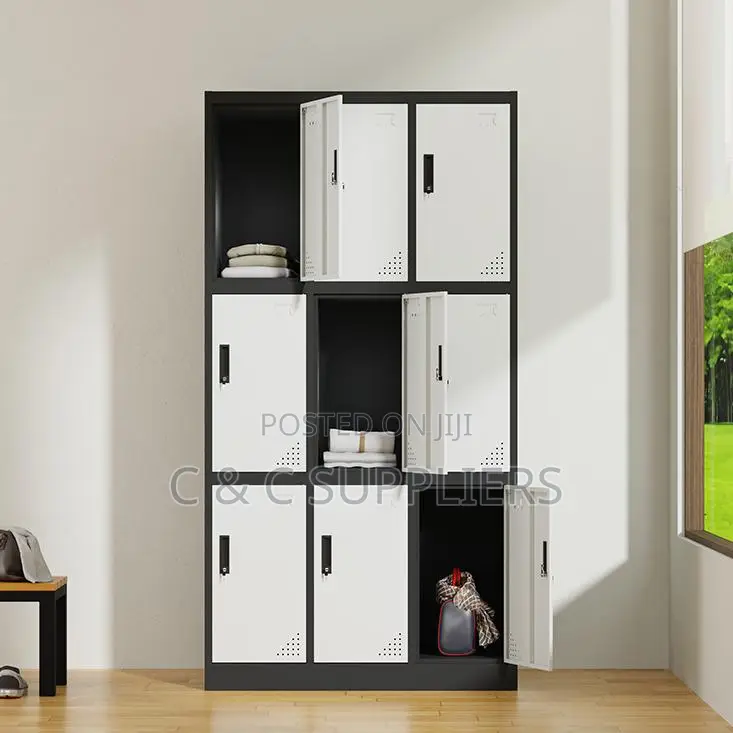 Metallic 9 Locker Cabinet.