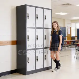 Metallic 9 Locker Cabinet.