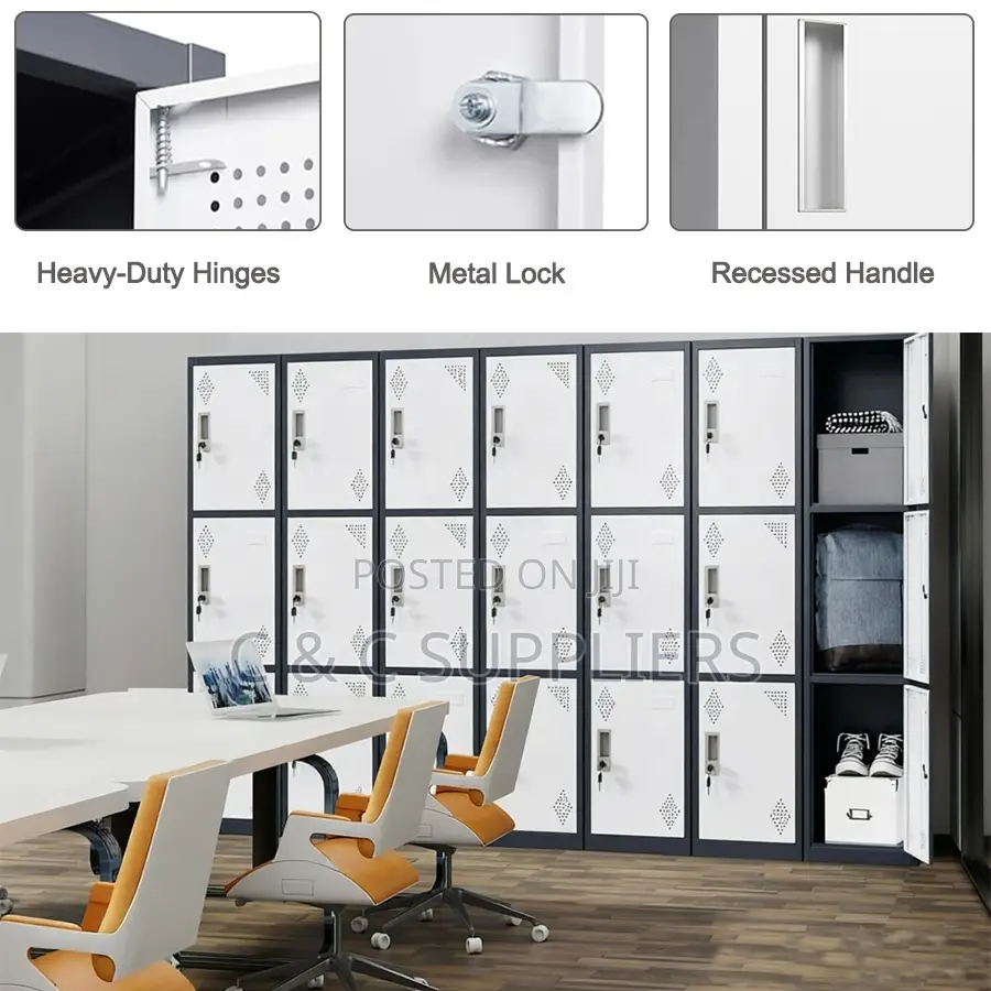Metallic 9 Locker Cabinet.