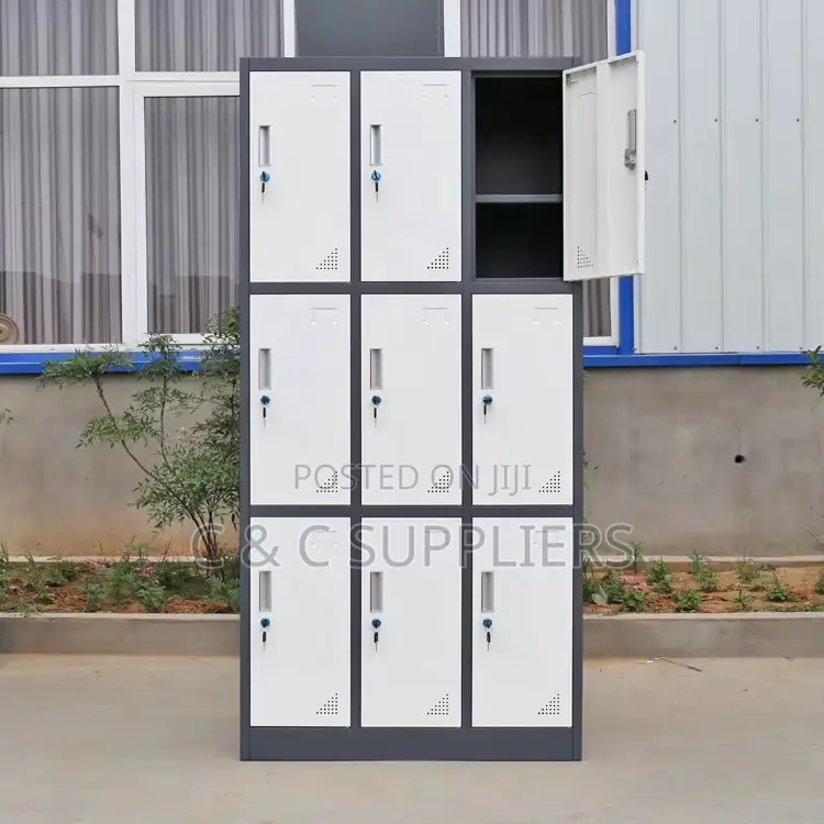 Metallic 9 Locker Cabinet.