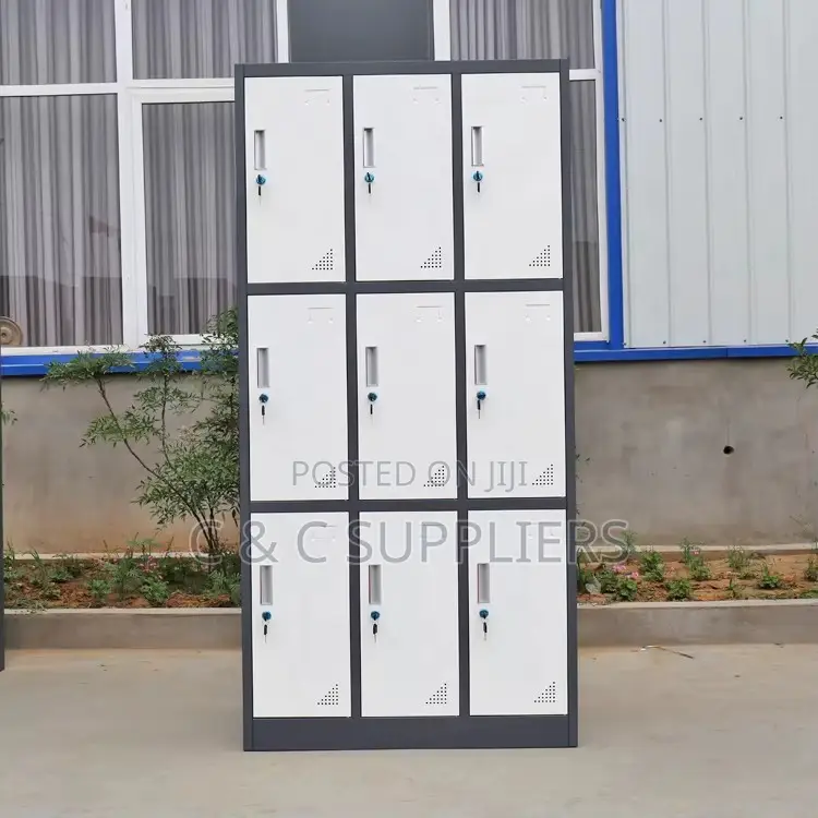 Metallic 9 Locker Cabinet.