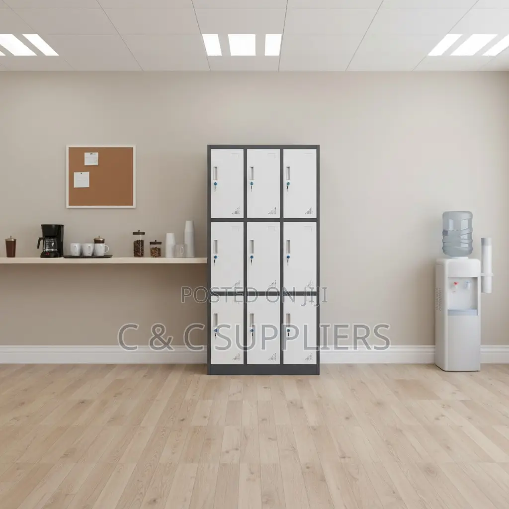 Metallic 9 Locker Cabinet.