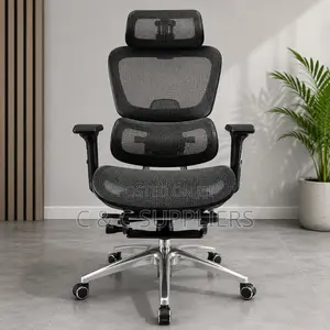 Mesh Swivel Orthopedic Seat With Footrest